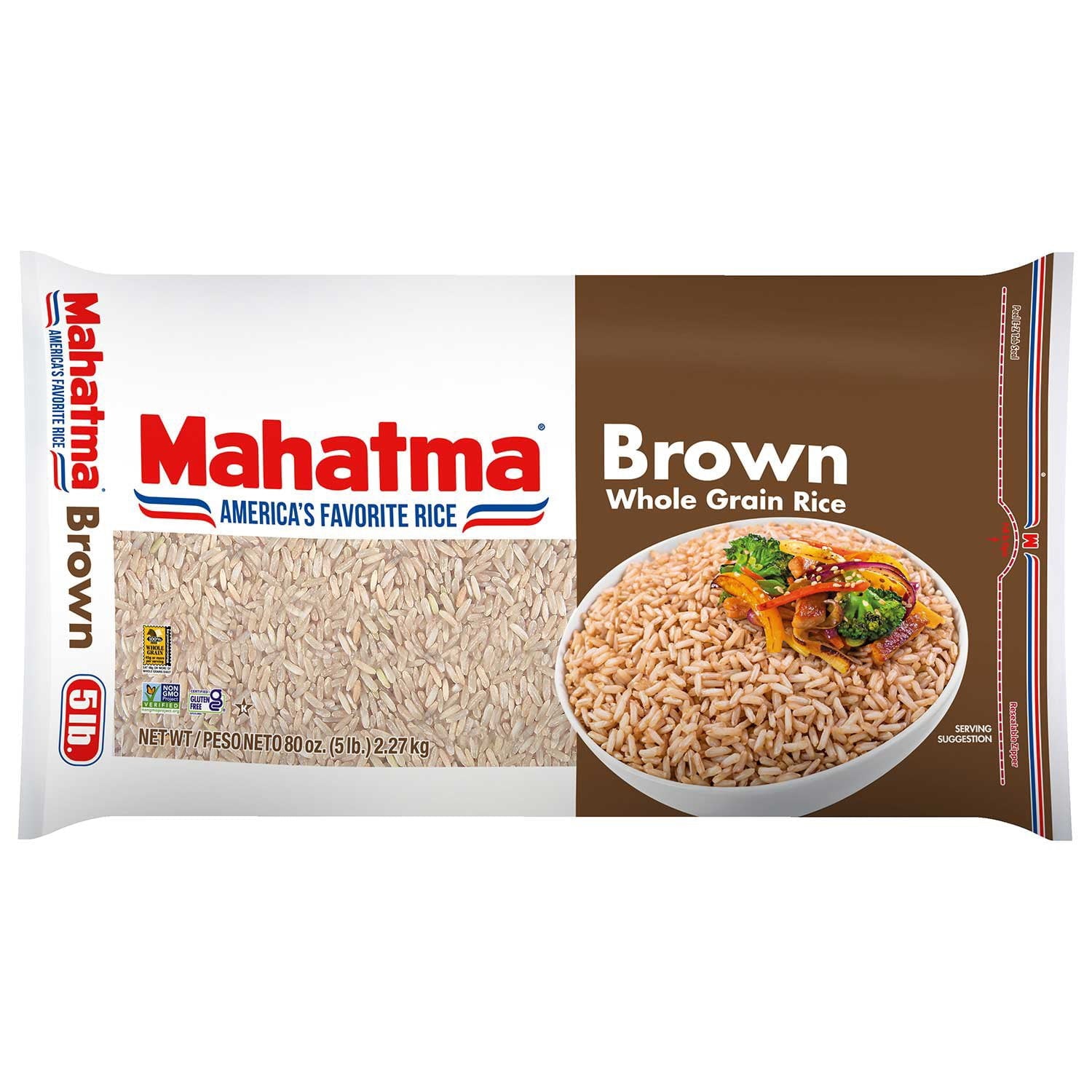 Mahatma Brown Rice , 5 lb.