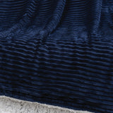 London Fog Plush Corduroy Bed Blanket, Assorted Sizes