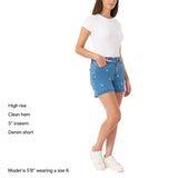 Seven7 Women's Denim Weekend Short - White