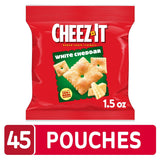 Cheez-It Baked Snack Crackers, White Cheddar, 1.5 oz., 45 pk.