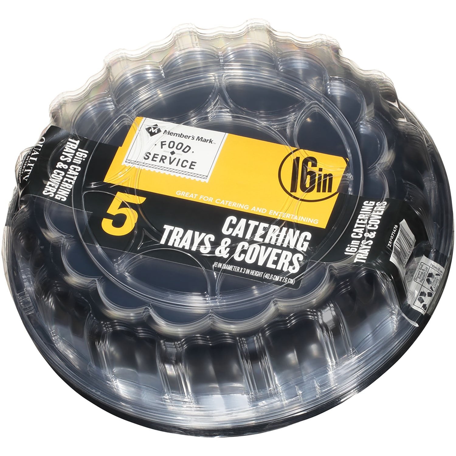Member's Mark 16" Catering Tray with Covers 5 Count