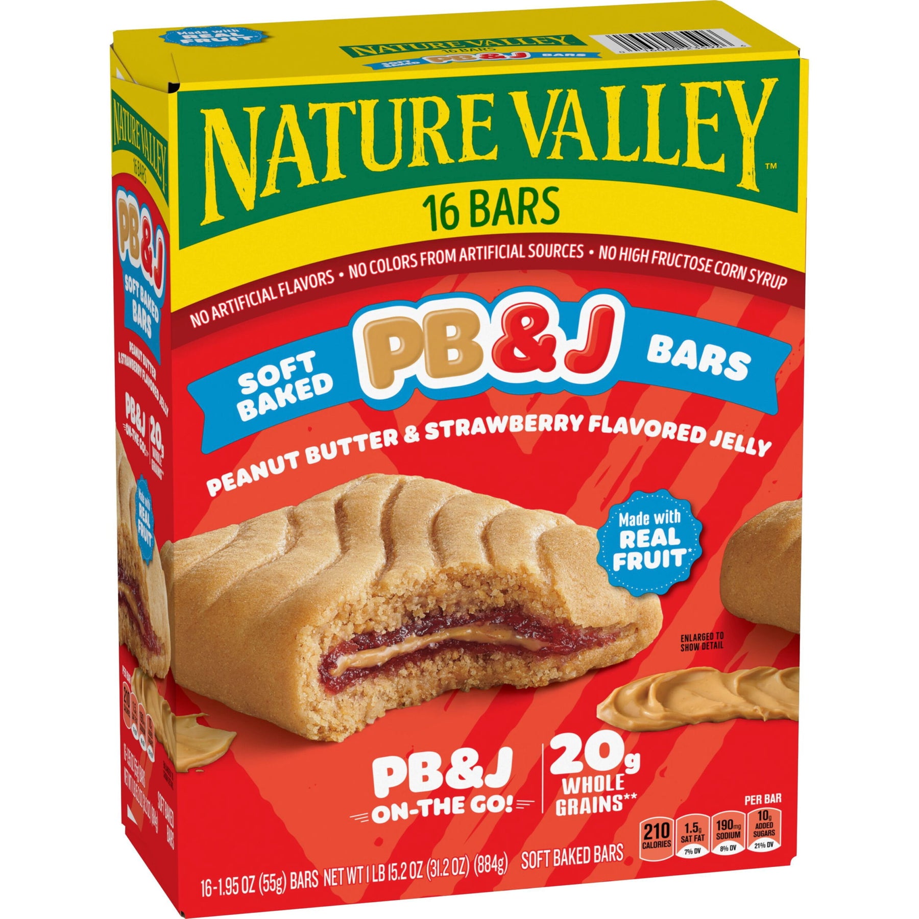 Nature Valley Peanut Butter &amp; Jelly Soft Baked Bars, 16 ct.