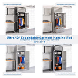 Seville Classics UltraHD Expandable Garment Hanging Rod, Multiple Sizes