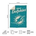 Logo Brands Miami Dolphins Luxe Dreams Throw, 60" x 80"