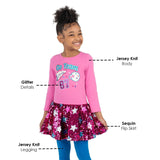 Counting Daisies GameDay Tutu Set - Blue - XS