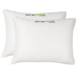 GhostBed 2-Pack Shredded Memory Foam Pillow, Assorted Sizes