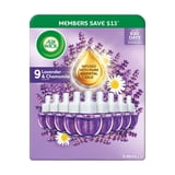 Air Wick Plug In Scented Oil Air Freshener, Lavender & Chamomile, 1 Free Warmer + 9 Refills