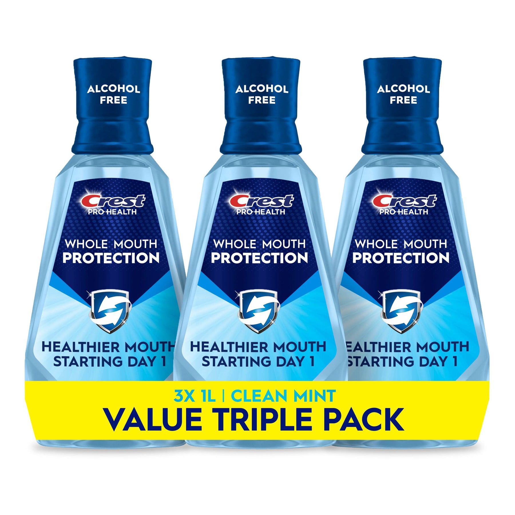 Crest Pro-Health Advantage Multi-Protection Mouthwash, Smooth Mint – 33.8 fl oz, 3 Pack