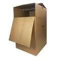 UBMOVE Large Corrugated Wardrobe Moving Boxes (Bundle of 3) 24"x24"x40"
