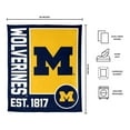 Logo Brands Michigan Wolverines 60"x70" Super Plush Blanket