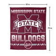 Logo Brands Mississippi State Bulldogs 60"x70" Super Plush Blanket