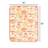 Liscensed Character Pillow and Throw Blanket Set