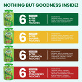 GoGo SqueeZ Organic Applesauce Pouches, Variety Pack, 3.2 oz., 24 ct.