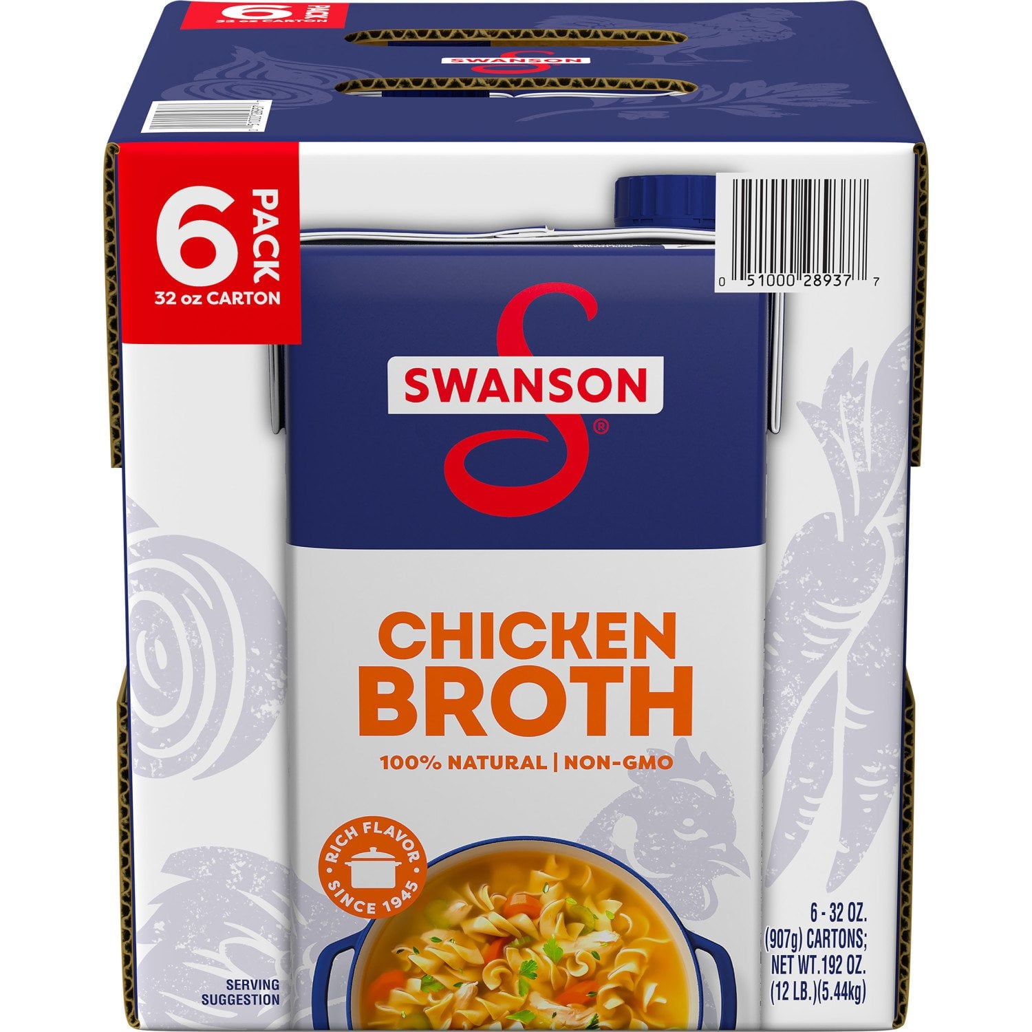 Swanson Chicken Broth 32 oz - 6 Pack