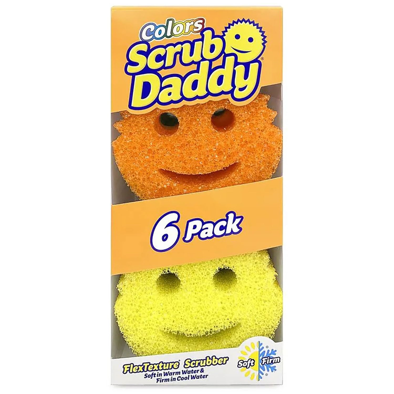 Scrub Daddy Sponges, Multiple Colors – 6 Count
