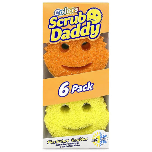 Scrub Daddy Sponges, Multiple Colors – 6 Count