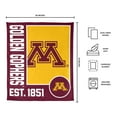 Logo Brands Minnesota Golden Gophers 60"x70" Super Plush Blanket