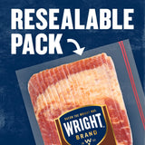 Wright Brand Hickory Real Wood Smoked Thick Cut Bacon, 4 lb.