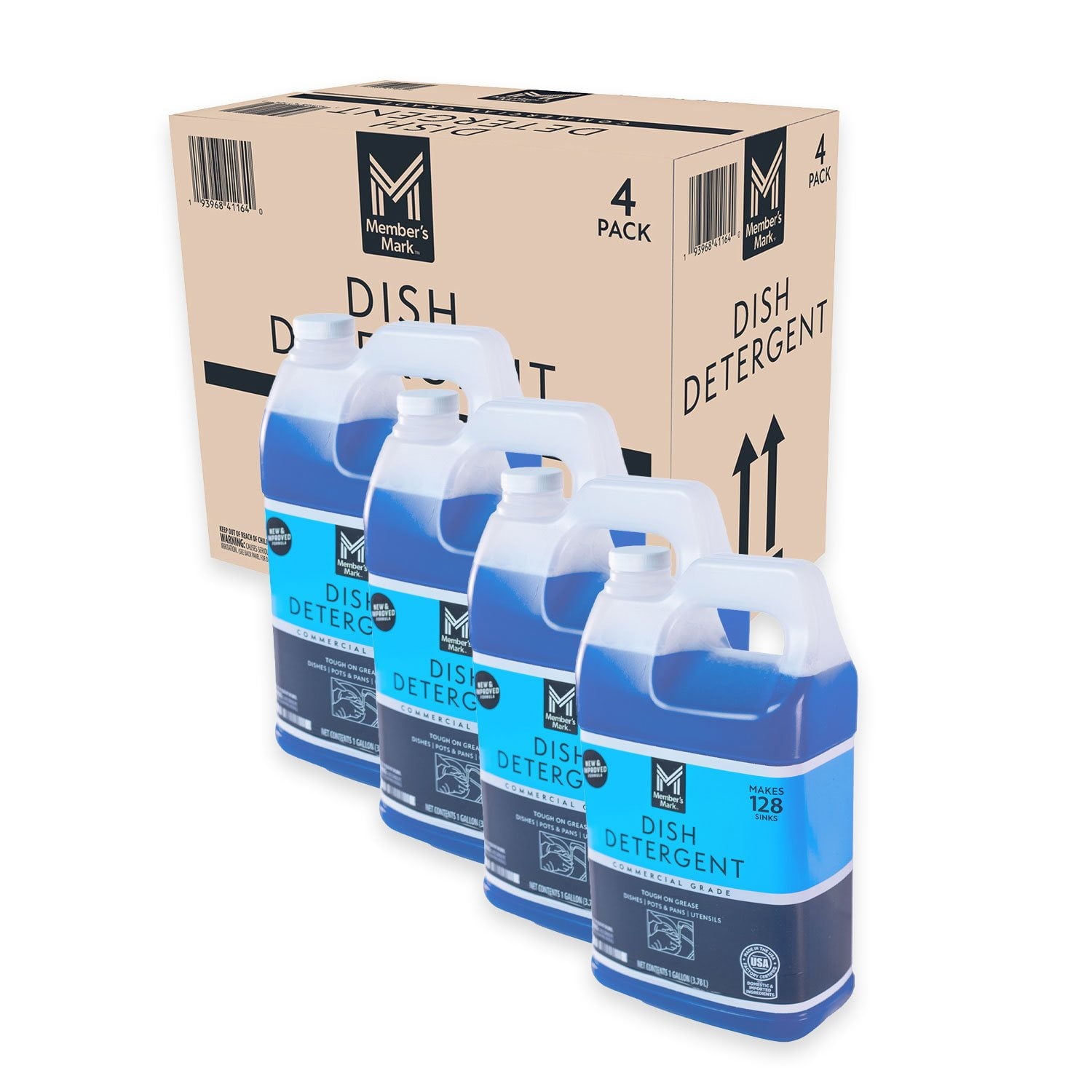 Member's Mark Commercial Dish Detergent, 1 Gallon Jugs