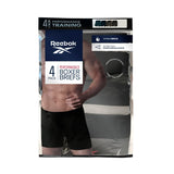 Reebok Men's 4-Pack Performance Boxer Brief - Black - XXL