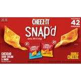 Cheez-It Snap'd, Baked Snack Chips, Variety Pack, 0.75 oz., 42 pk.