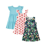 Member's Mark Girls 3-Pack Knit Dresses - Blue - XS