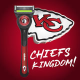 Gillette Labs NFL Kansas City Chiefs Men's Razor, Handle + 8 Cartridges
