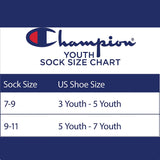 Champion Kids 8-Pack Crew Sock - Black