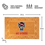Logo Brands NC State Wolfpack Coir Outdoor Mat