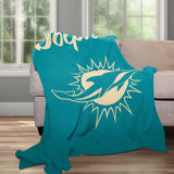 Logo Brands Miami Dolphins Luxe Dreams Throw, 60" x 80"