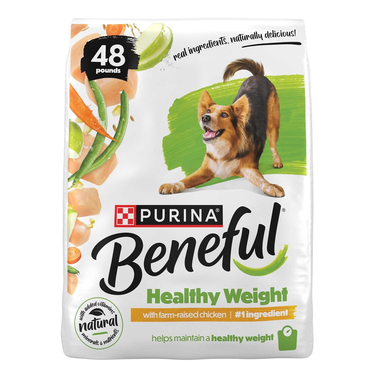 Purina Beneful Healthy Weight Chicken Recipe Dry Dog Food, 48 lbs