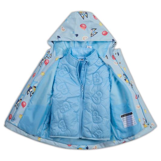 Character Toddler Girl Rain Jacket - Bluey - 2T