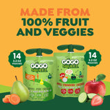 GoGo SqueeZ Fruit &amp; VeggieZ Applesauce Pouches, 3.2 oz., 28 pk.