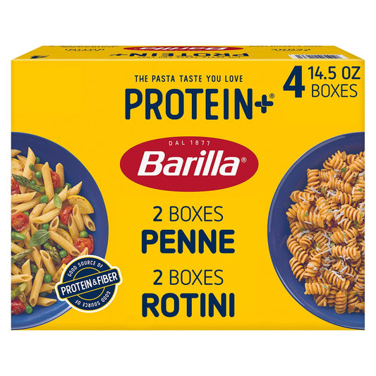 Barilla Protein+ Penne &amp; Rotini, 14.5 oz., 4 pk.