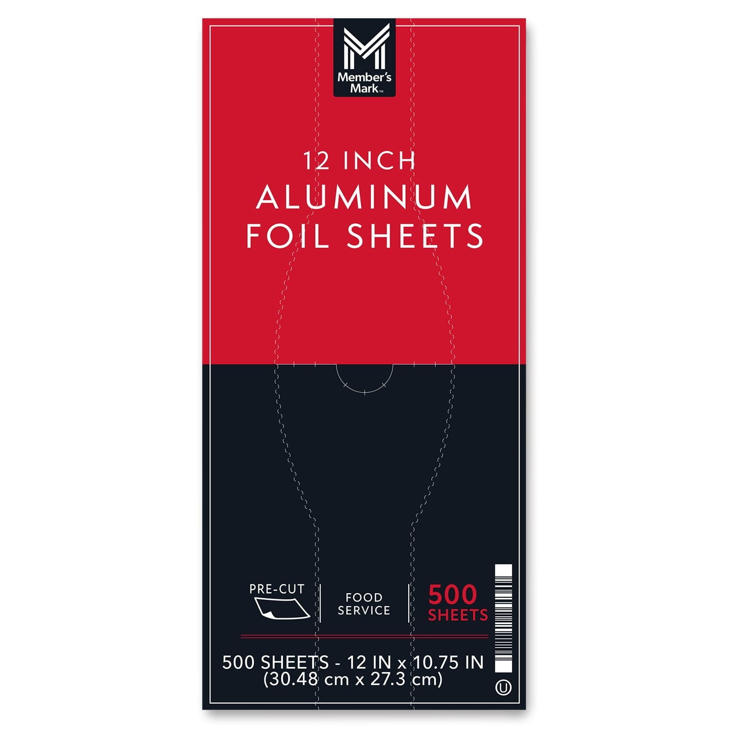 Member's Mark Foil Sheets, 12" x 10.75" – 500 Count