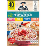 Instant Oatmeal, Fruit &amp; Cream Mix, 40 ct.