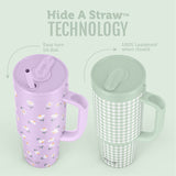 Ello Oasis 30oz Stainless Steel Tumbler with Handle, 100% Leakproof, 2-Pack