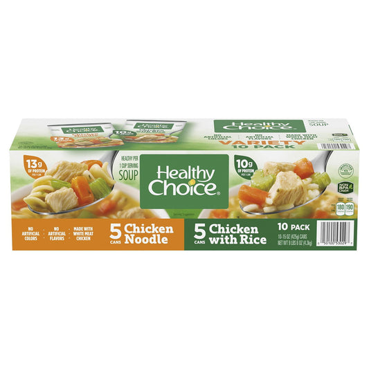 Healthy Choice Soup Variety Pack - 15 oz - 10 Pack