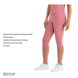 Member's Mark Women's Zen Capri Legging - Black - XXL