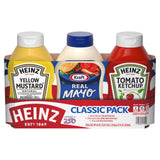 Heinz Ketchup, Mustard &amp; Mayo Classic Condiment Variety Pack, 3 pk.