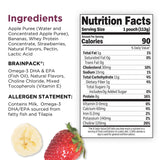 Brainiac Protein Smoothie, Strawberry &amp; Banana, 4 oz., 20 ct.