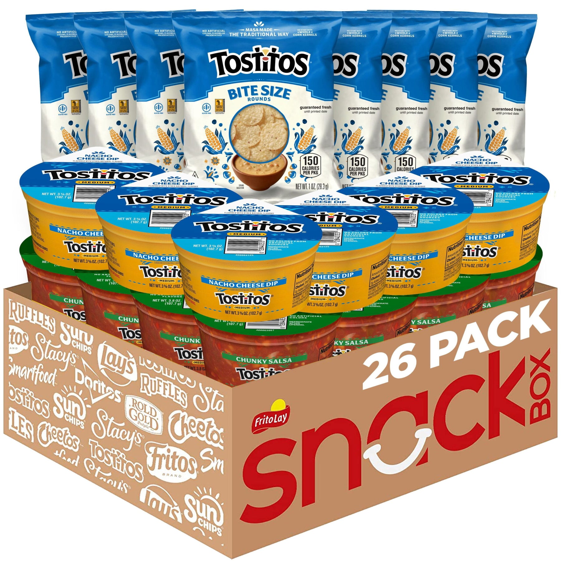 Tostitos Chips &amp; Dip Mix, Variety Pack Snacks, 26 pk.