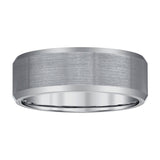 8mm Satin Finish Band in Tungsten