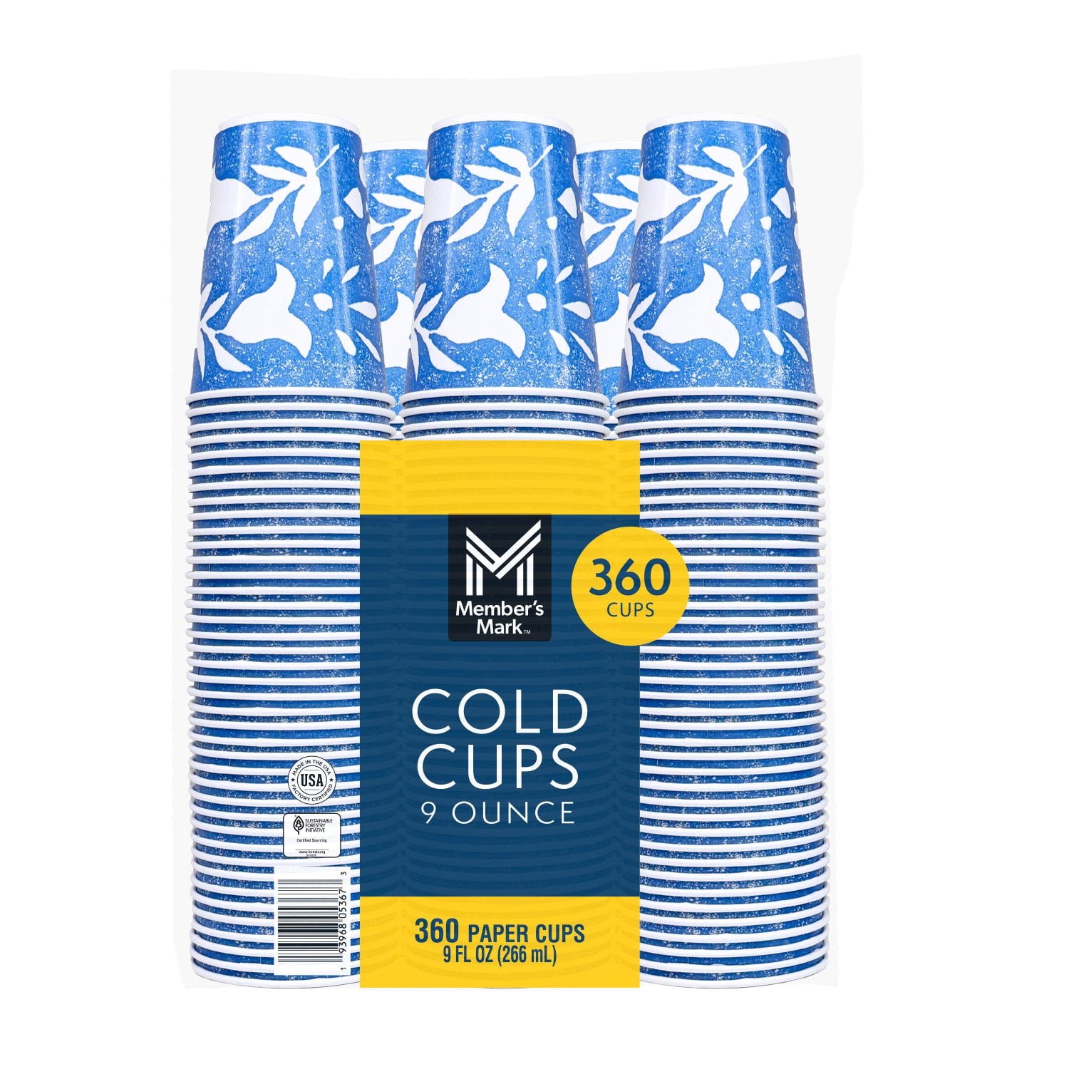 Member's Mark Printed Paper Bath Cold Cup 9 oz – 360 Count