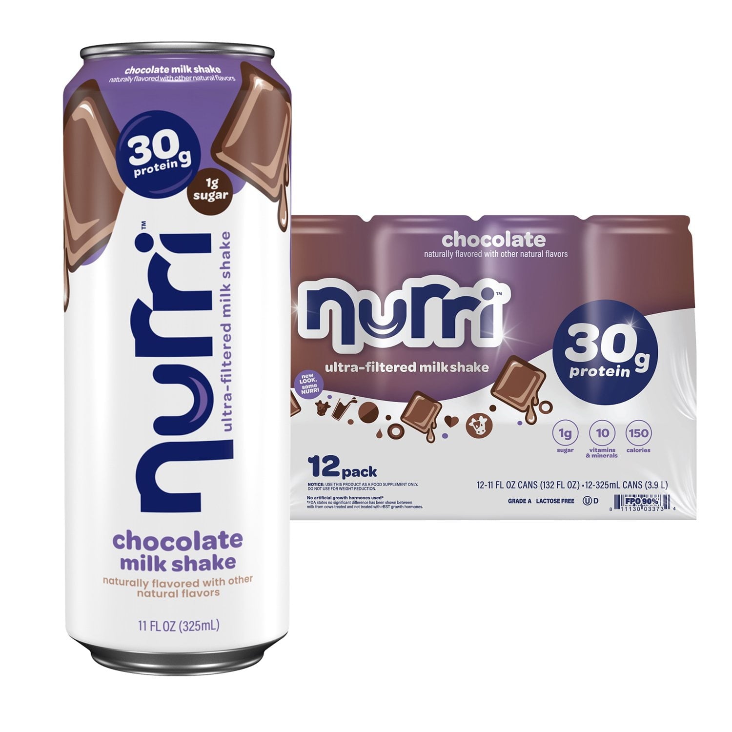 Nurri 30g Protein Chocolate Milk Shake 11 fl. oz., 12 pk.