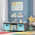 RiverRidge Folding Bins Cube Storage Cubbies, Set of 6 Playroom Organizers