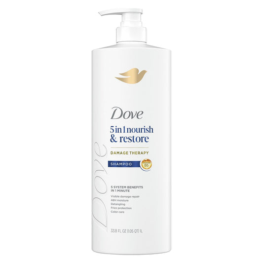 Dove Nourish & Restore 5-in-1 Shampoo, 33.8 fl. oz