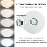 Cedar Hill 15" LED Ceiling Light With Adjustable Color Temperature