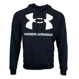 Under Armour Men's Big Logo Rival Fleece Hoodie - Black - XXL