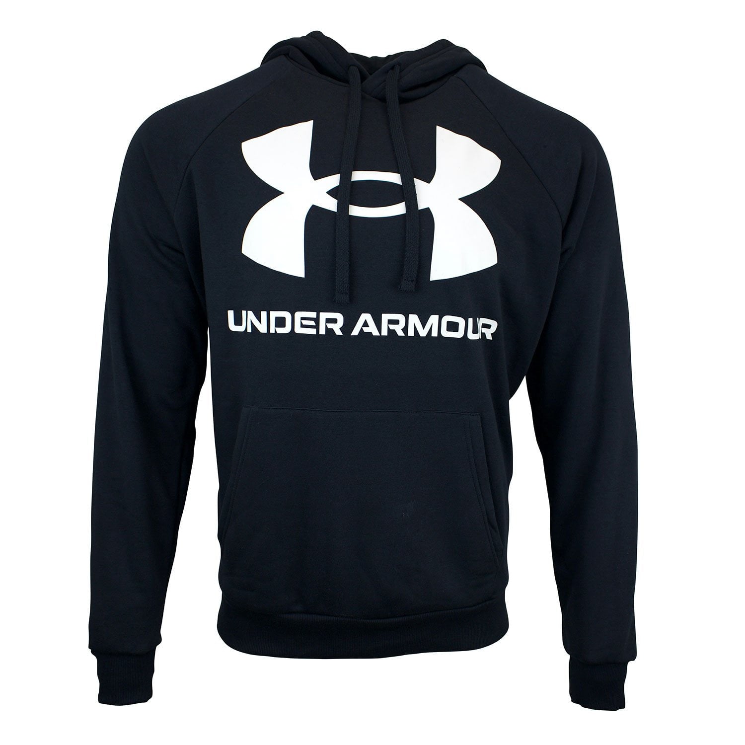 Under Armour Men's Big Logo Rival Fleece Hoodie - Black - XXL